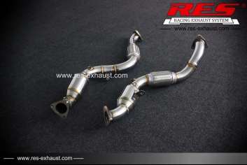 3.0TAll SS304 / Cat (With Cat) Downpipe